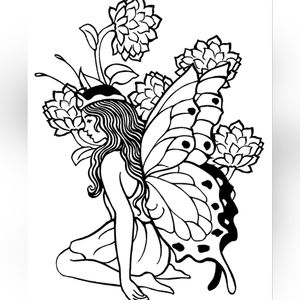 Fariy theme coloring book 📖 😍